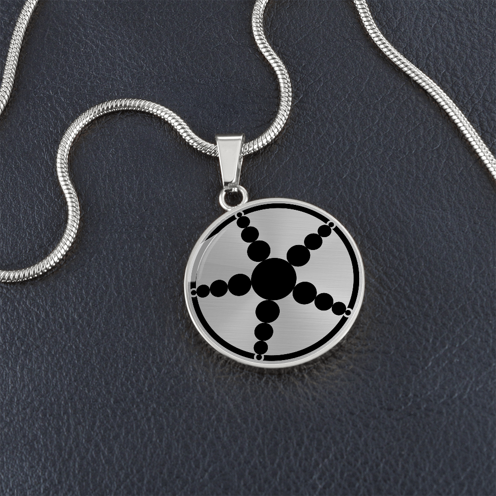 Crop Circle Pendant and Luxury Necklace - Worb