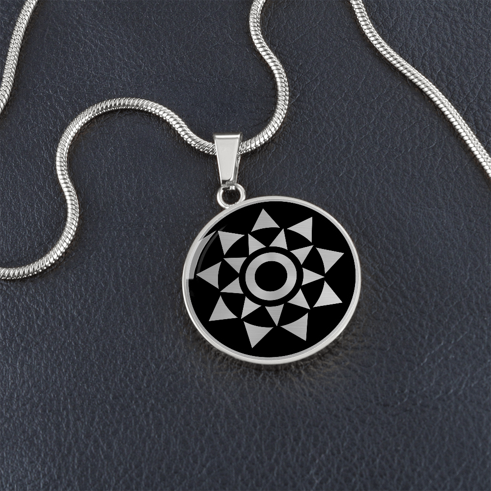 Crop Circle Pendant and Luxury Necklace - Oberschleißheim