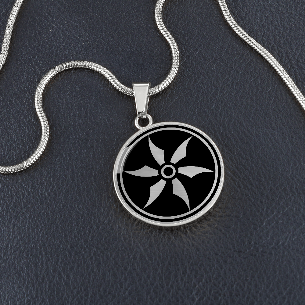 Crop Circle Pendant and Luxury Necklace - Broad Hinton 3