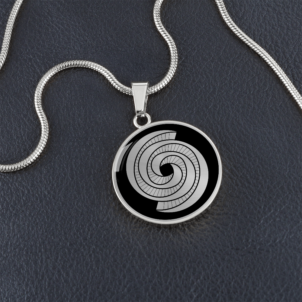 Crop Circle Pendant and Luxury Necklace - West Kennet 8