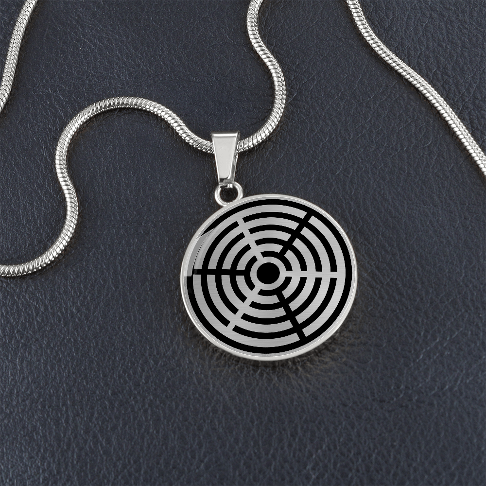 Crop Circle Pendant and Luxury Necklace - Savernake Forest 5