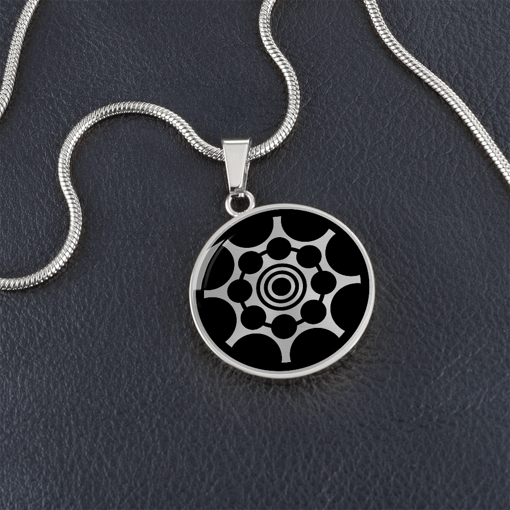 Crop Circle Pendant and Luxury Necklace - Pebworth