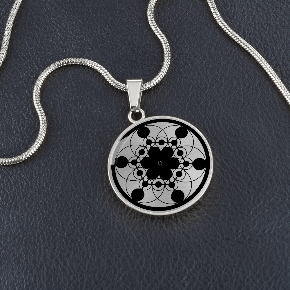 Crop Circle Pendant and Luxury Necklace - Marlborough 2