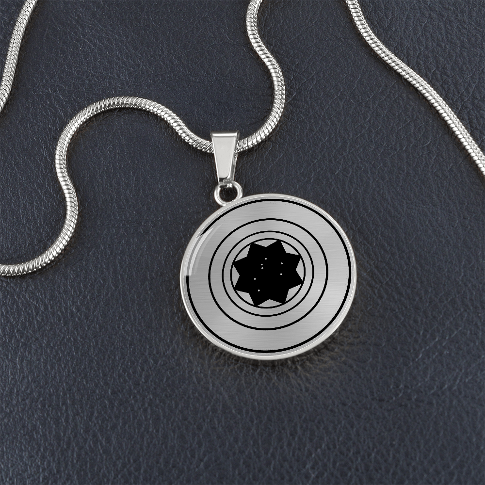 Crop Circle Pendant and Luxury Necklace - Silbury Hill 10