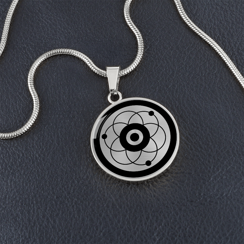 Crop Circle Pendant and Luxury Necklace - Sofia