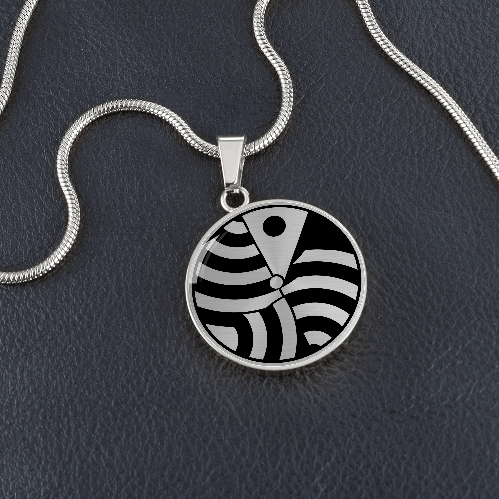 Crop Circle Pendant and Luxury Necklace - Winchester 2