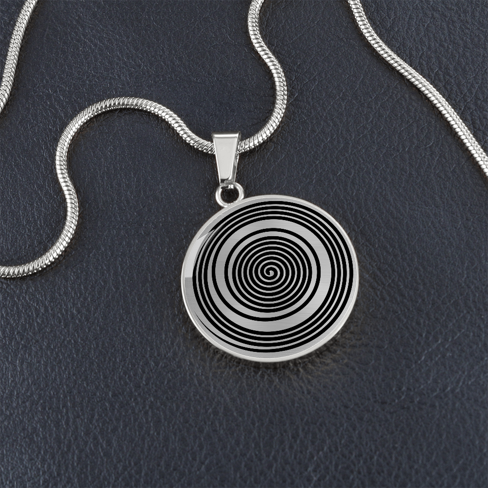 Crop Circle Pendant and Luxury Necklace - Silbury Hill 5