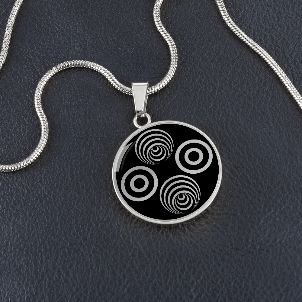 Crop Circle Pendant and Luxury Necklace - Savernake Forest 4