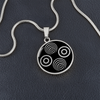 Crop Circle Pendant and Luxury Necklace - Savernake Forest 4