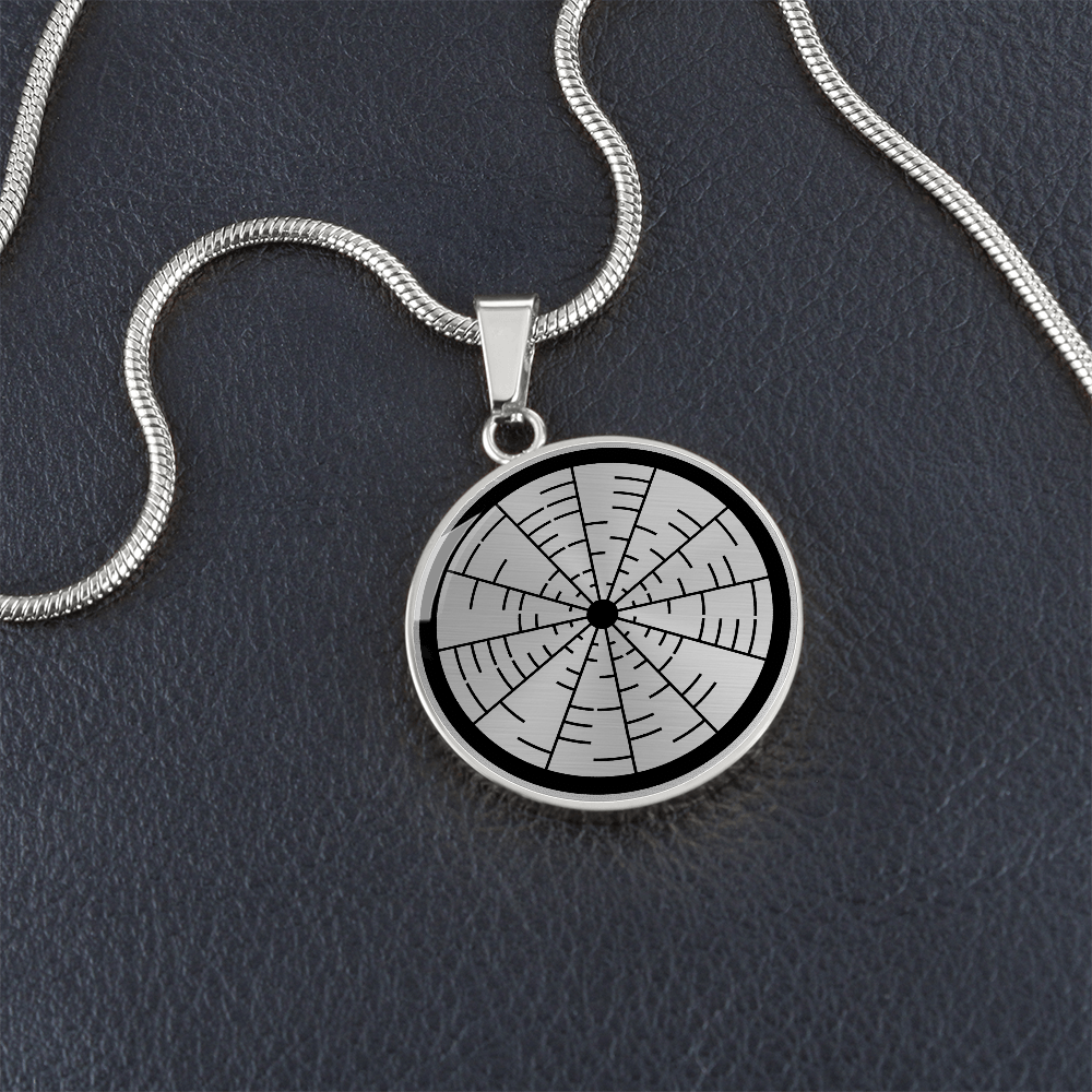 Crop Circle Pendant and Luxury Necklace - Wilton 2