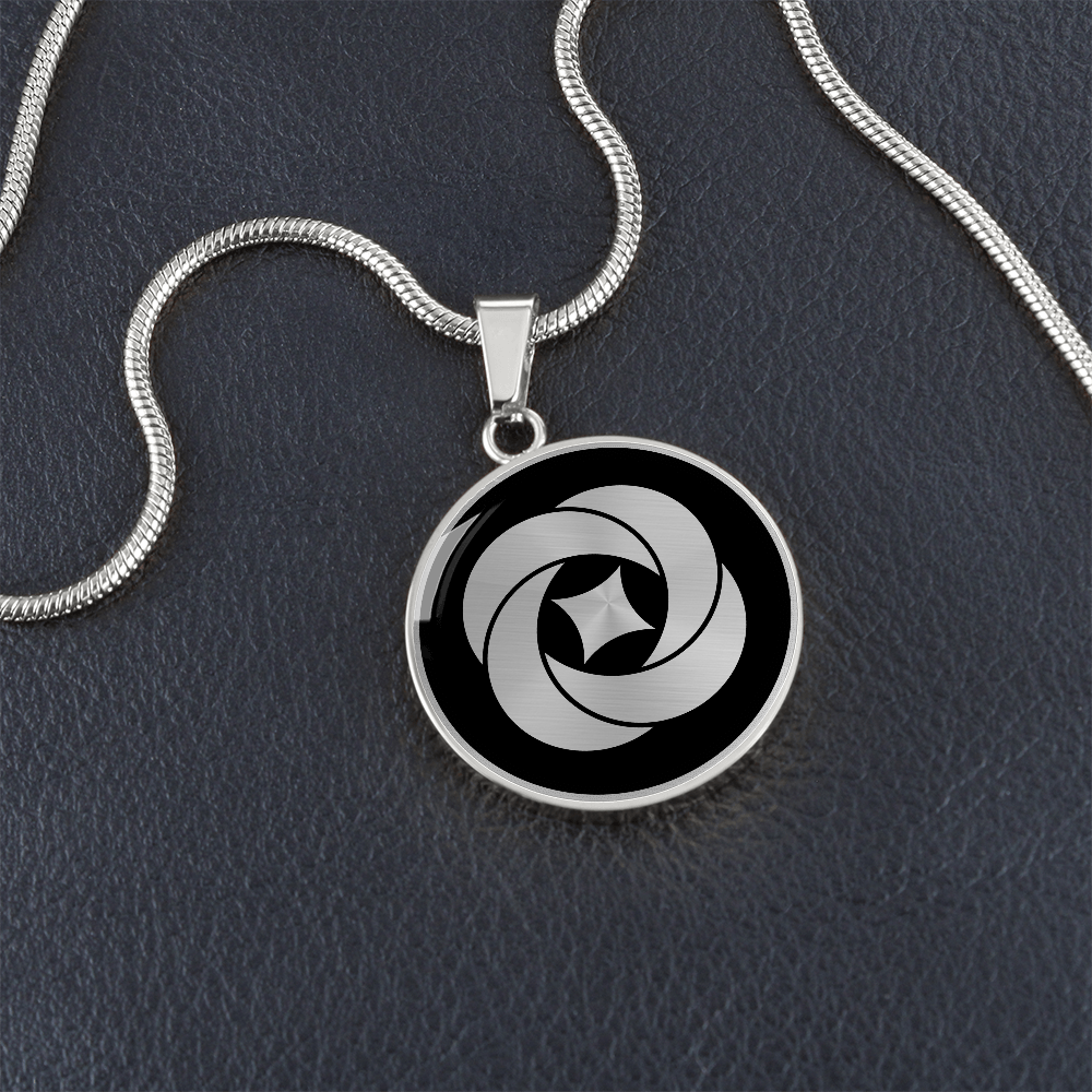 Crop Circle Pendant and Luxury Necklace - Pulley