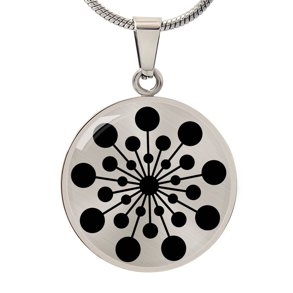 Crop Circle Pendant and Luxury Necklace - Charlton 2