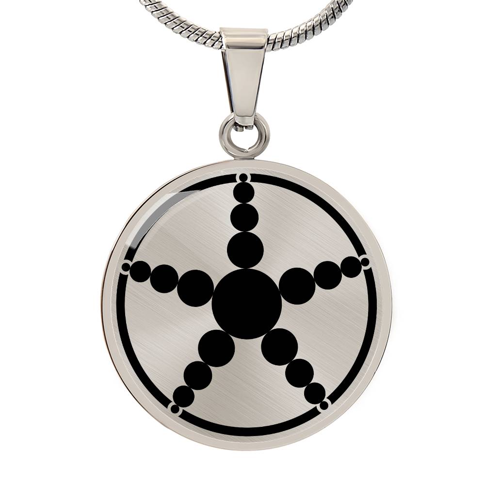 Crop Circle Pendant and Luxury Necklace - Worb