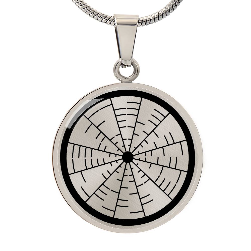 Crop Circle Pendant and Luxury Necklace - Wilton 2