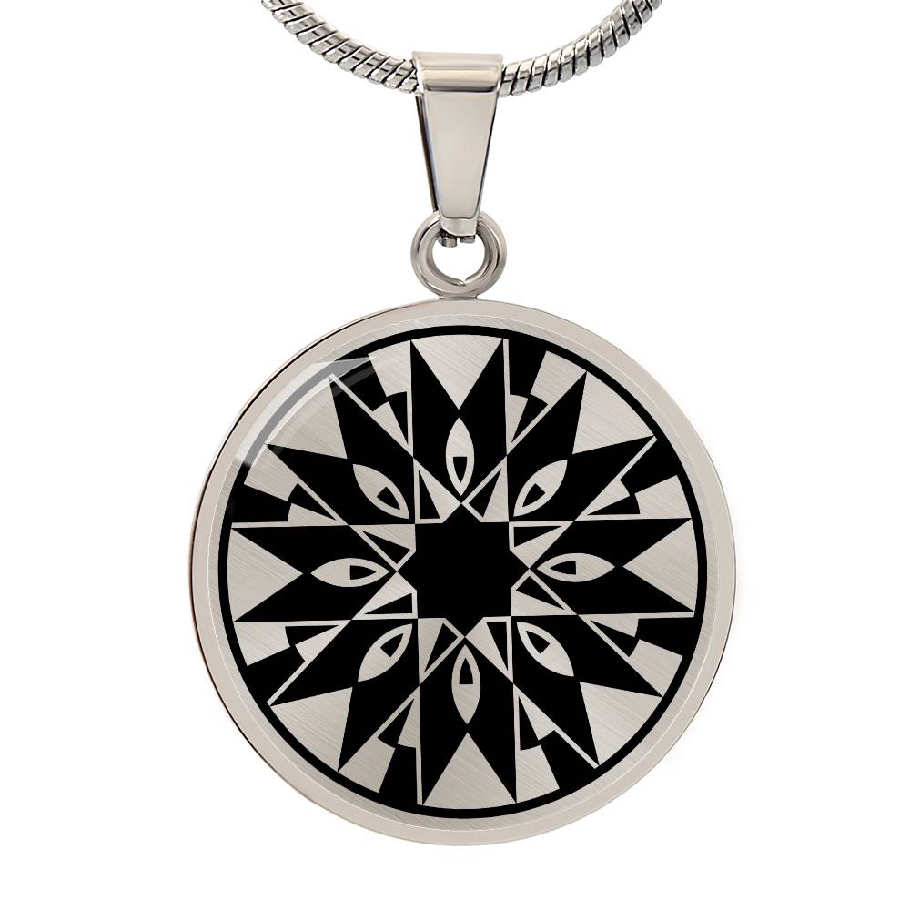 Crop Circle Pendant and Luxury Necklace - Temple Balsall