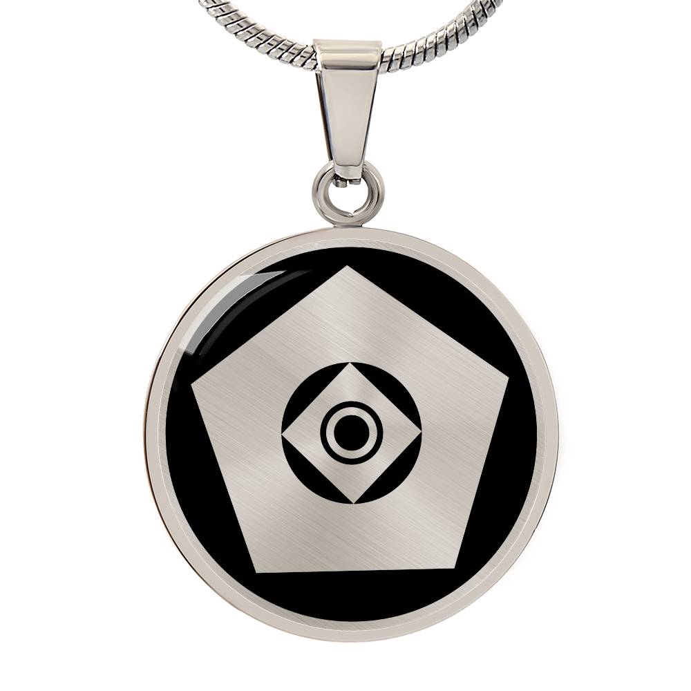 Crop Circle Pendant and Luxury Necklace - Worsbrough Common