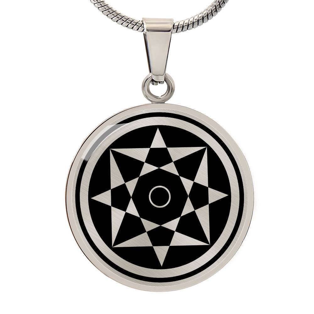 Crop Circle Pendant and Luxury Necklace - Rollright Stones 3