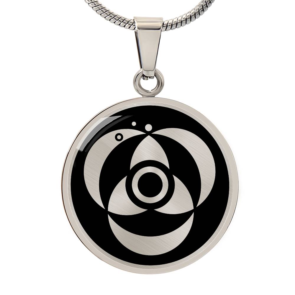 Crop Circle Pendant and Luxury Necklace - Meonstoke