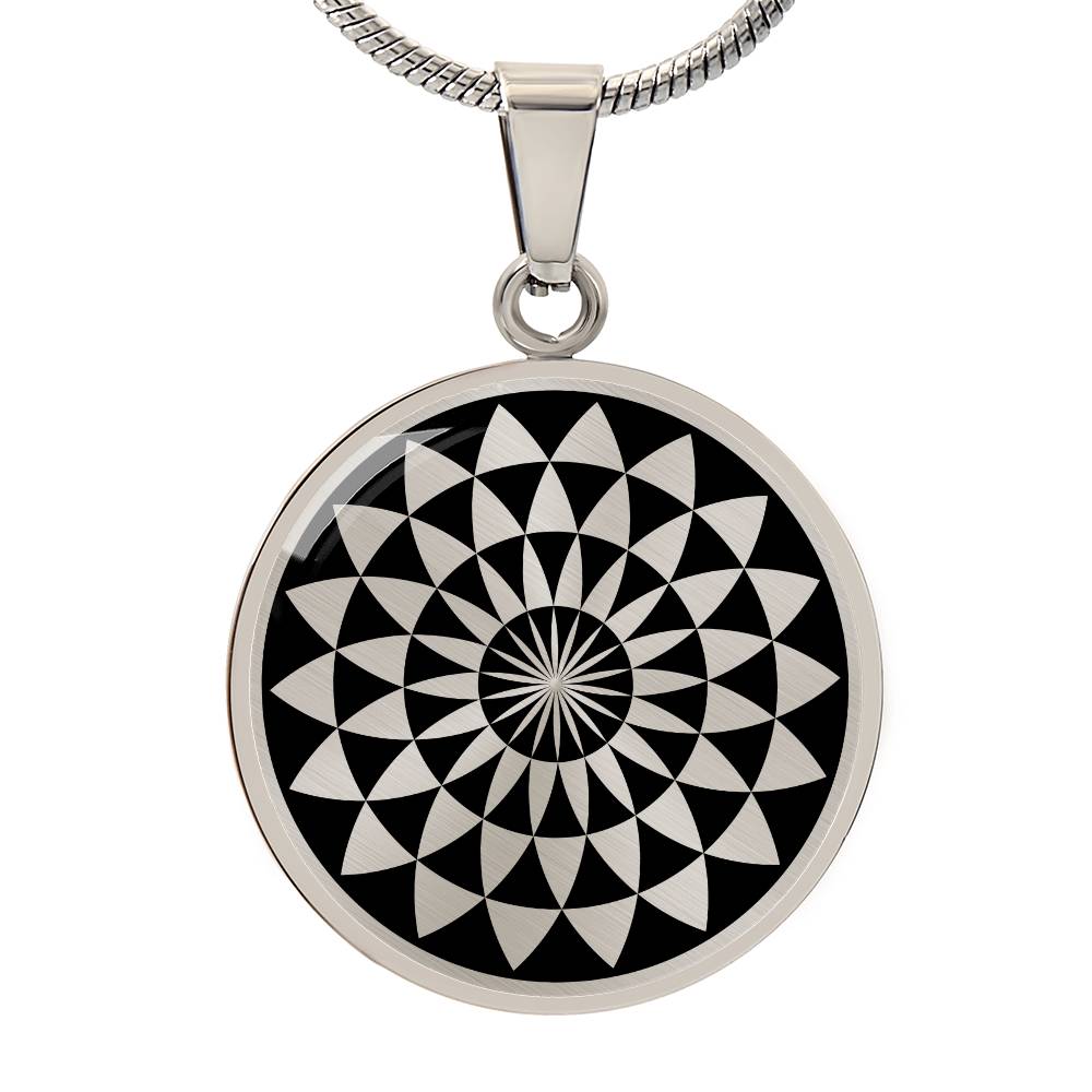 Crop Circle Pendant and Luxury Necklace - Martinsell Hill 4