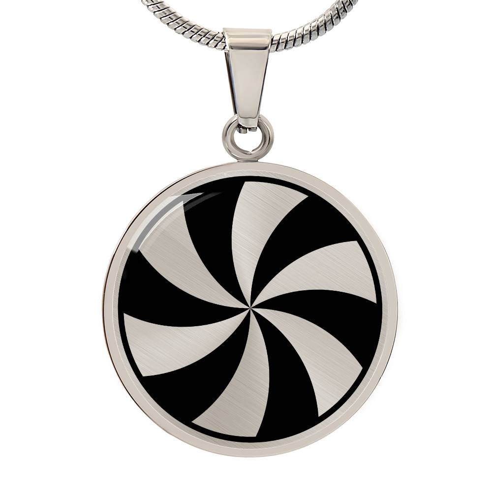 Crop Circle Pendant and Luxury Necklace - Preshute Down