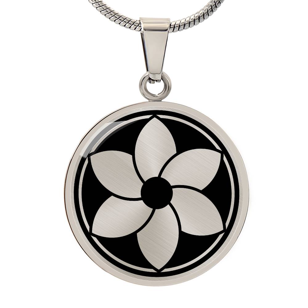 Crop Circle Pendant and Luxury Necklace - Marlborough 3