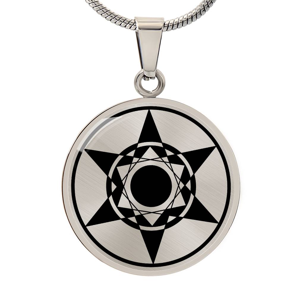 Crop Circle Pendant and Luxury Necklace - Yatesbury 8