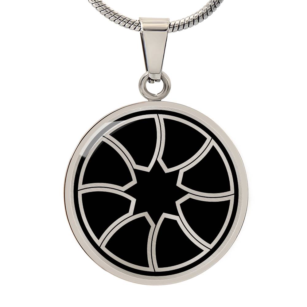 Crop Circle Pendant and Luxury Necklace - Volkmarshausen