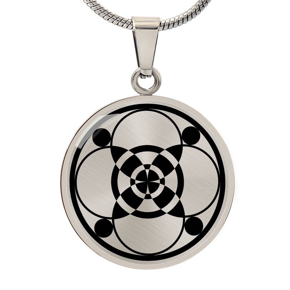 Crop Circle Pendant and Luxury Necklace - South Harting