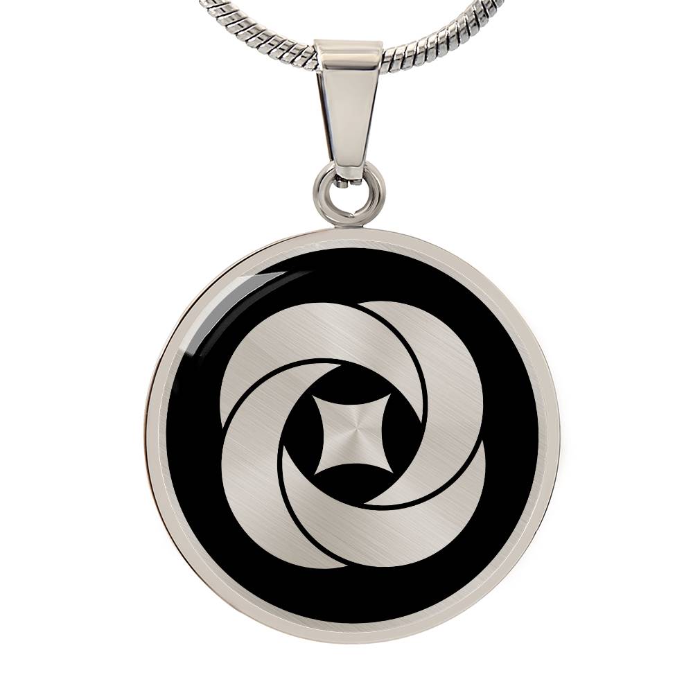 Crop Circle Pendant and Luxury Necklace - Pulley