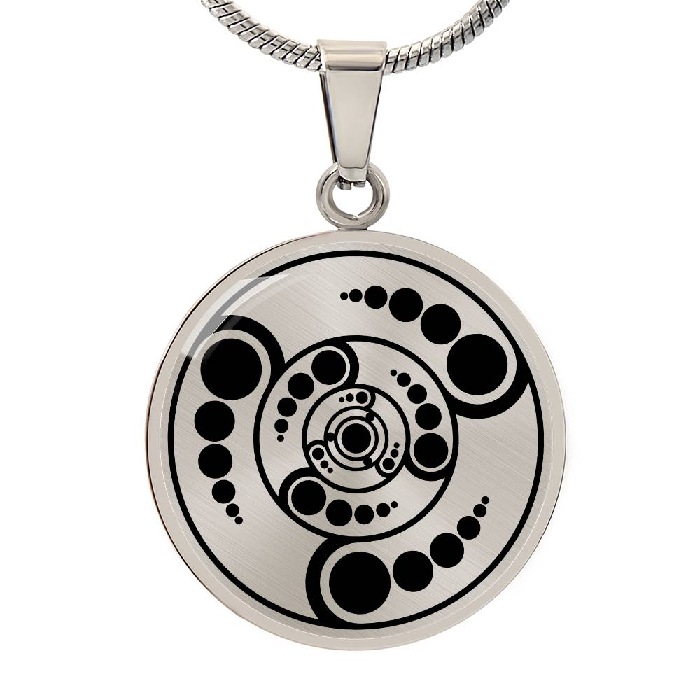 Crop Circle Pendant and Luxury Necklace - West Stowell 3