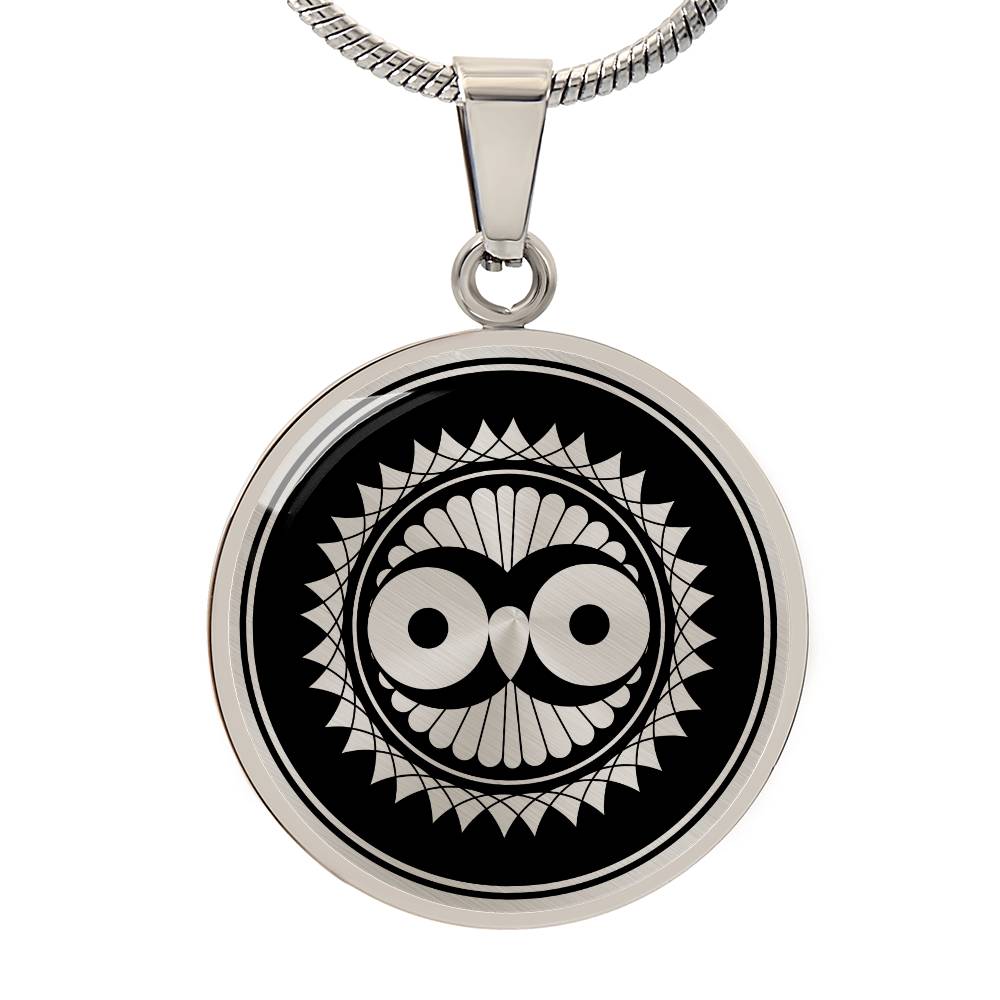 Crop Circle Pendant and Luxury Necklace - Woodborough Hill 2