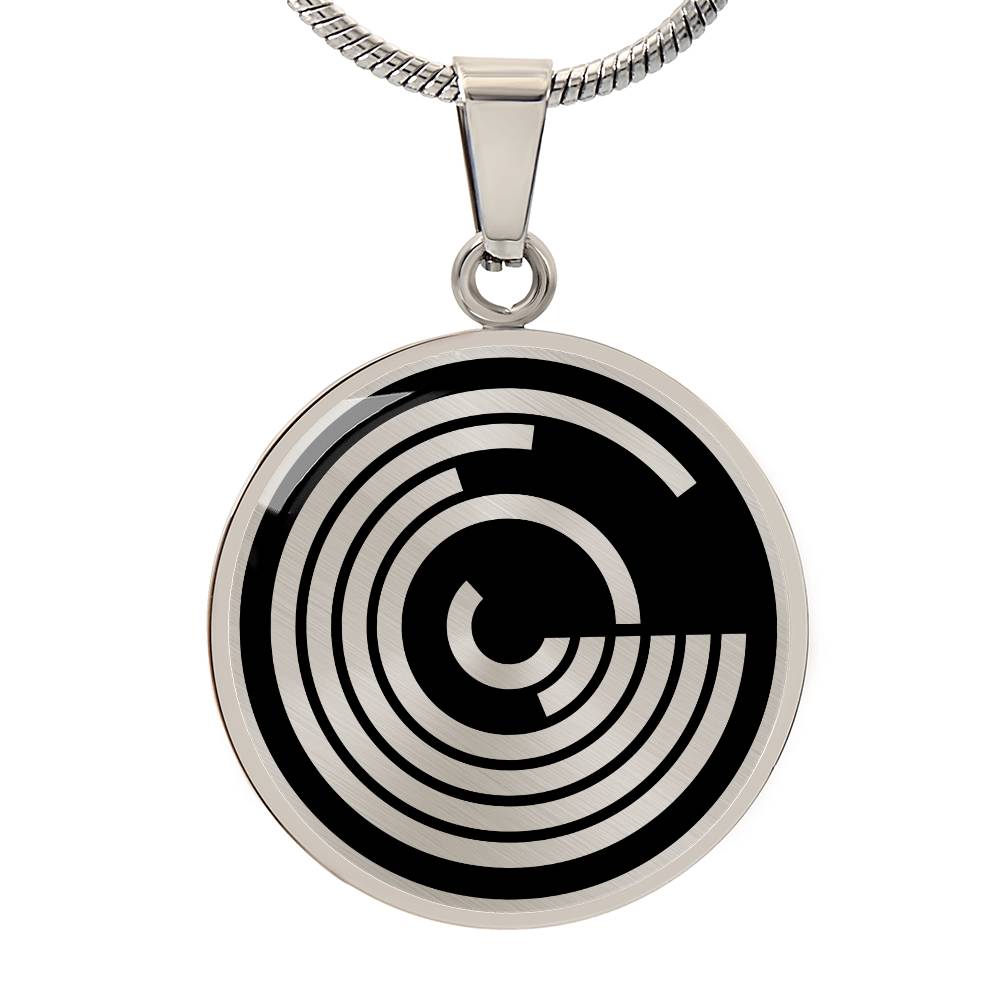 Crop Circle Pendant and Luxury Necklace - Marlborough 4