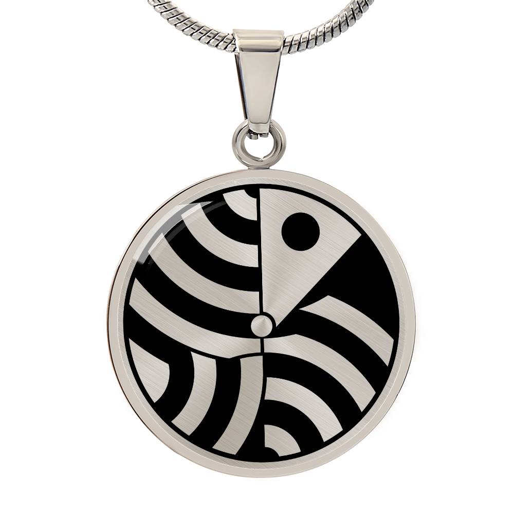 Crop Circle Pendant and Luxury Necklace - Winchester 2