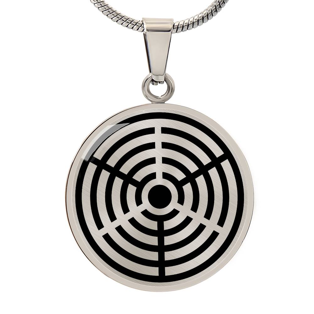 Crop Circle Pendant and Luxury Necklace - Savernake Forest 5