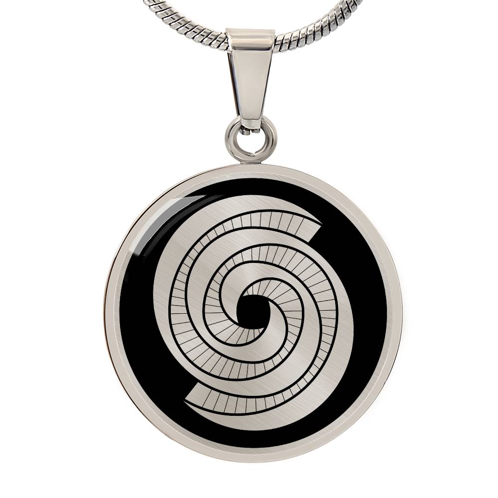 Crop Circle Pendant and Luxury Necklace - West Kennet 8