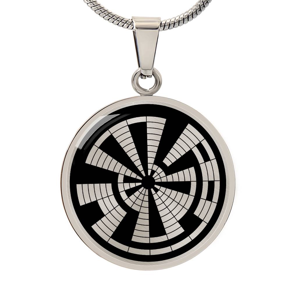 Crop Circle Pendant and Luxury Necklace - Oare 2