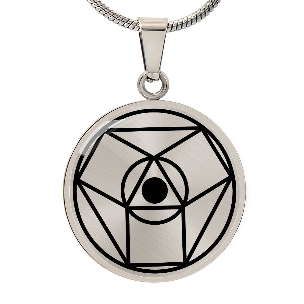 Crop Circle Pendant and Luxury Necklace - Winterbourne Basset 2