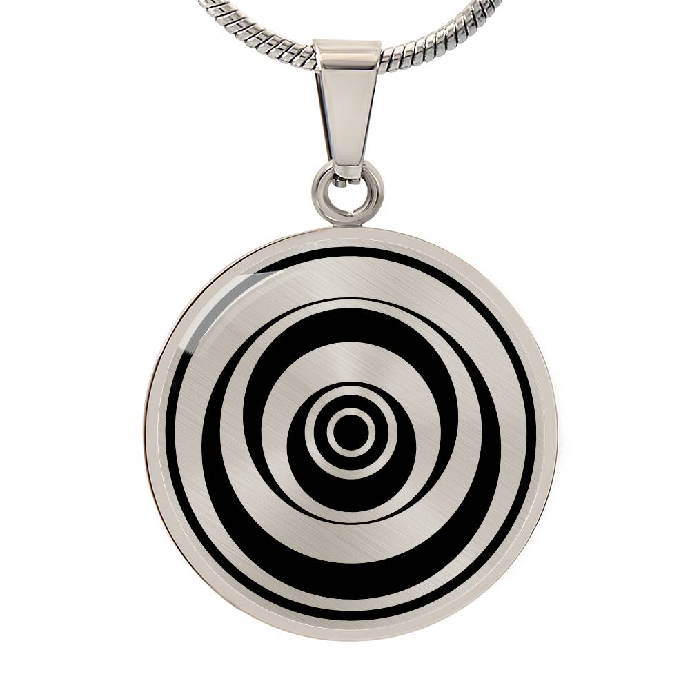 Crop Circle Pendant and Luxury Necklace - Winterbourne Monkton