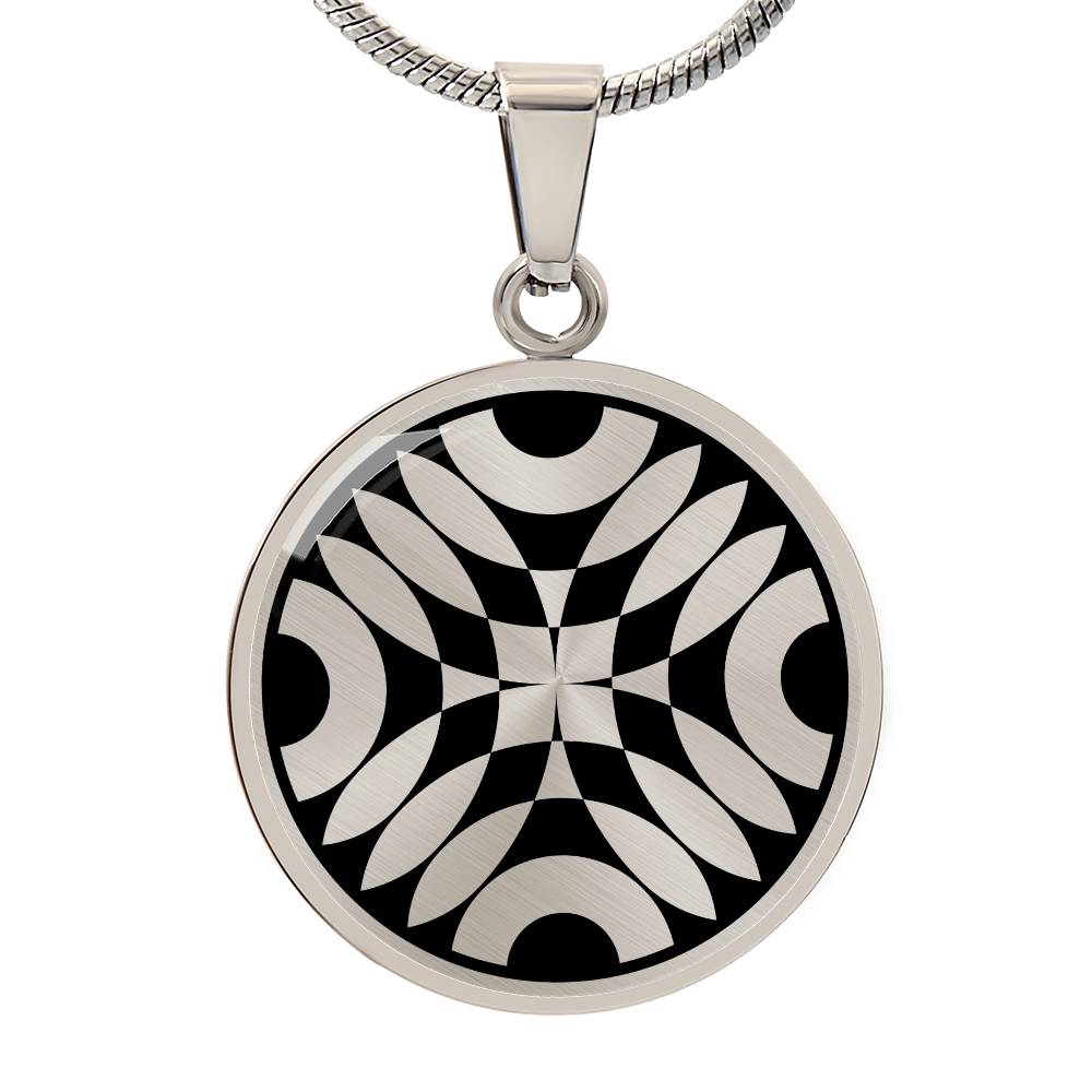 Crop Circle Pendant and Luxury Necklace - Overton Down