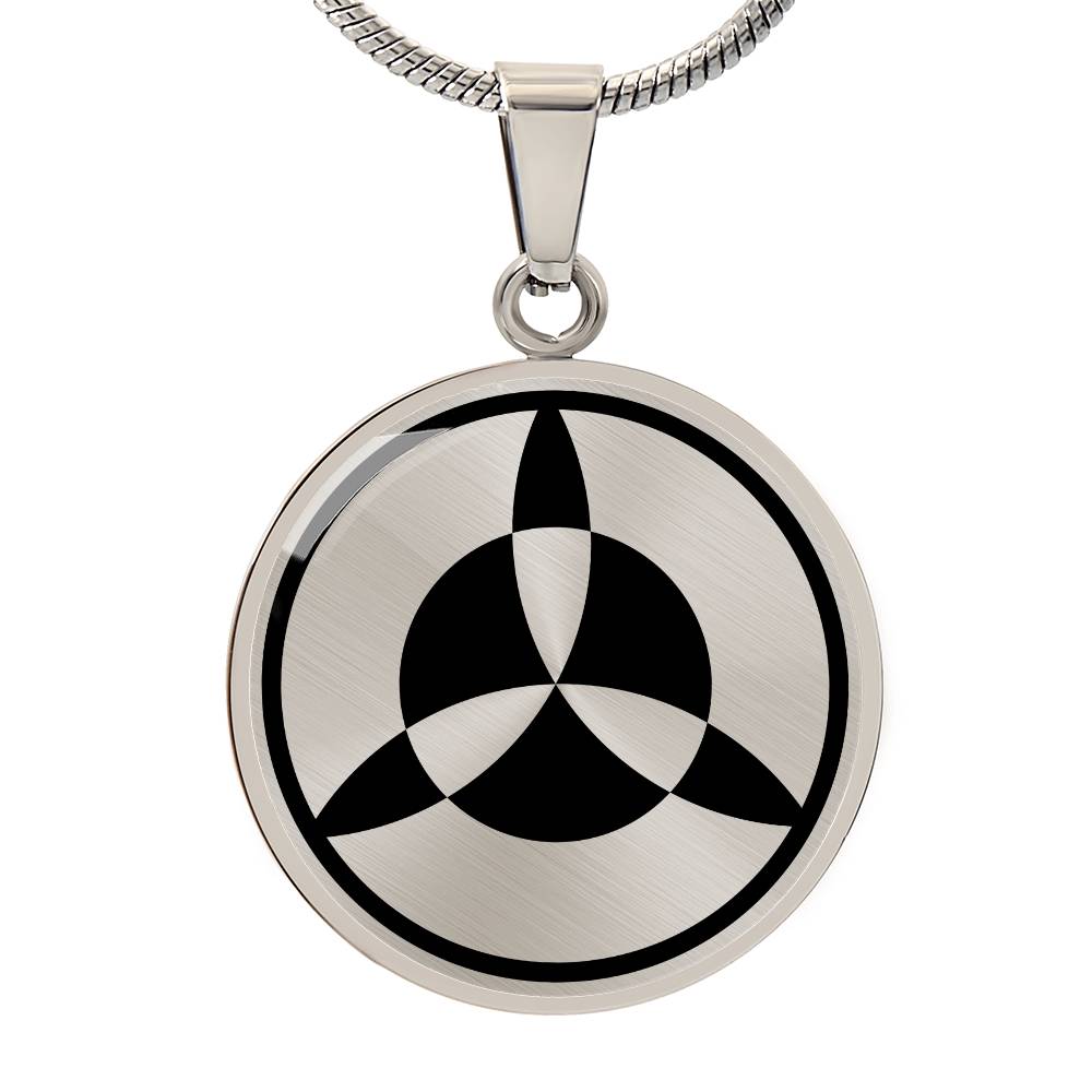 Crop Circle Pendant and Luxury Necklace - Strethall