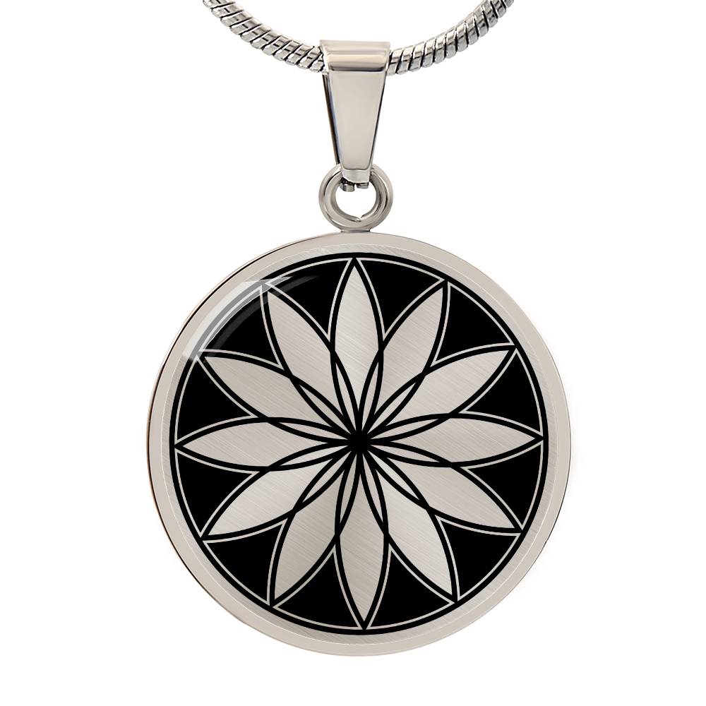 Crop Circle Pendant and Luxury Necklace - Sieboldshausen