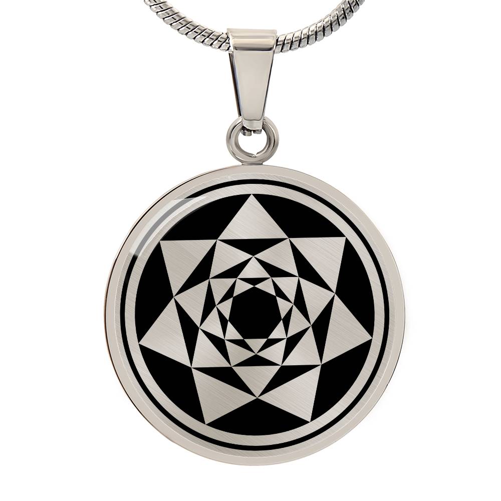 Crop Circle Pendant and Luxury Necklace - Ludgershall