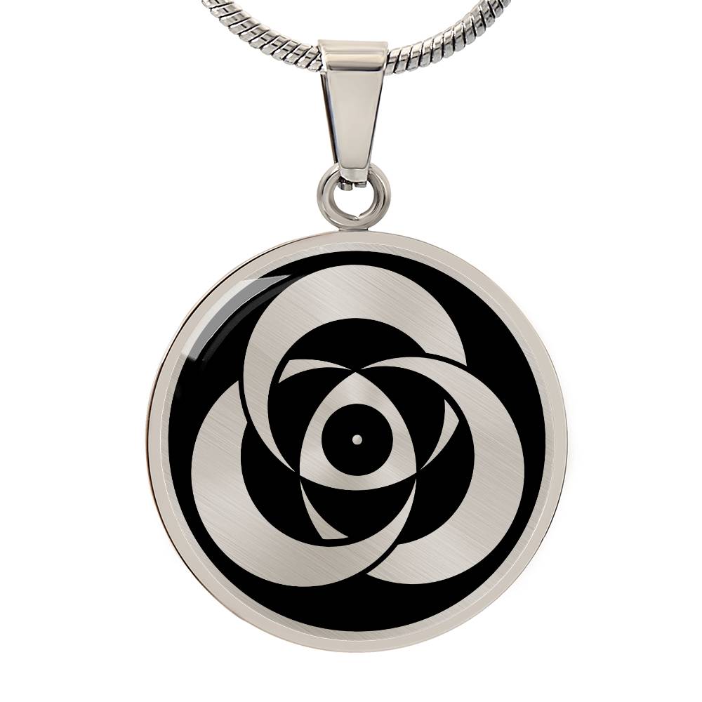 Crop Circle Pendant and Luxury Necklace - Liddington Castle 4