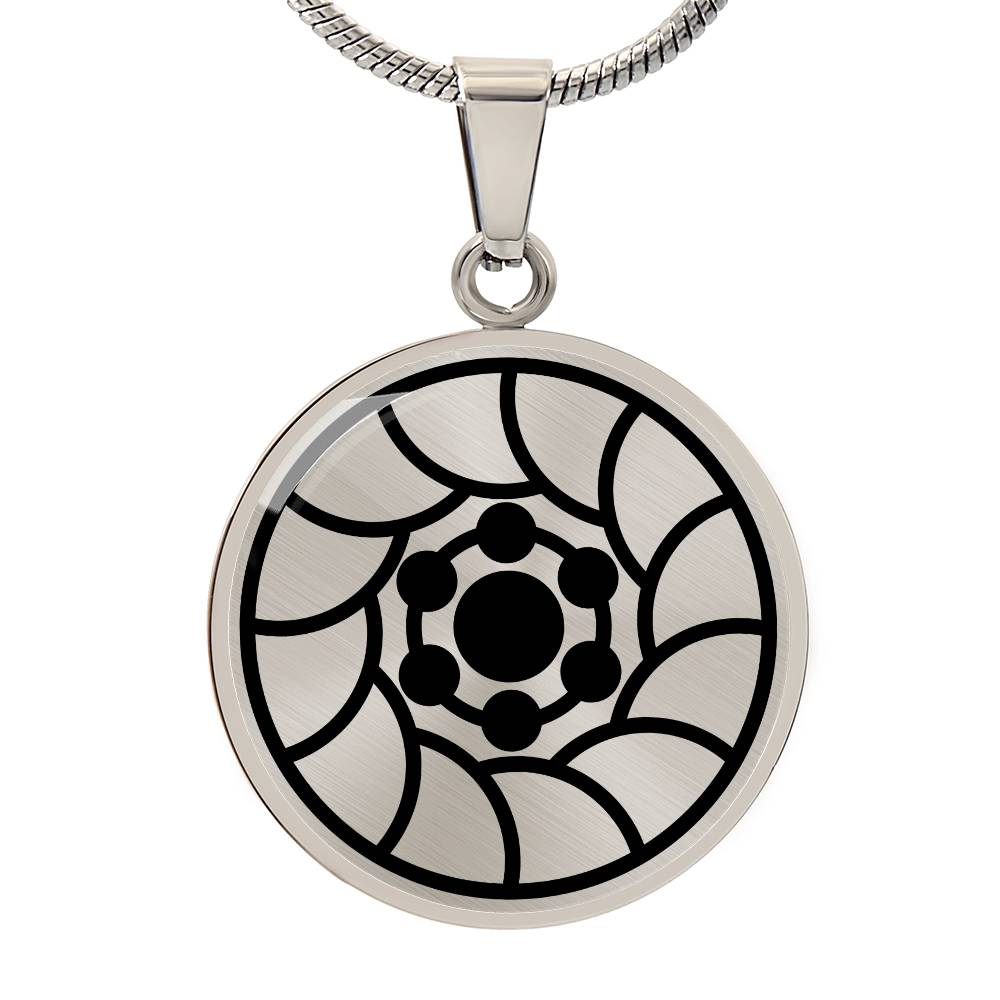 Crop Circle Pendant and Luxury Necklace - Sompting 2