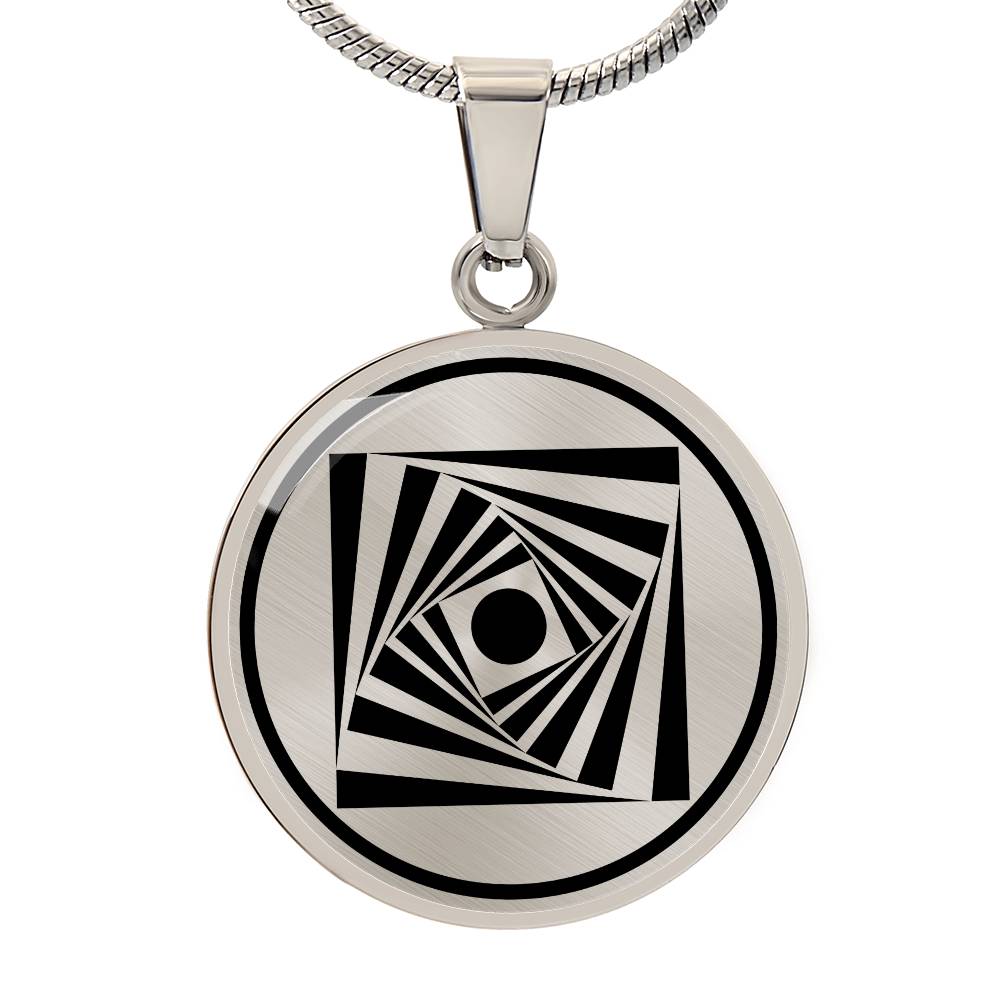 Crop Circle Pendant and Luxury Necklace - Warburg