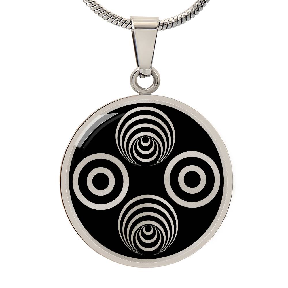 Crop Circle Pendant and Luxury Necklace - Savernake Forest 4