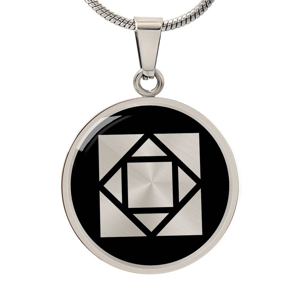 Crop Circle Pendant and Luxury Necklace - West Bretton