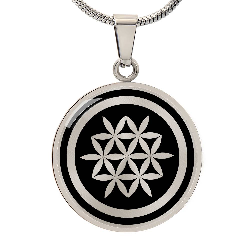 Crop Circle Pendant and Luxury Necklace - Nukerke