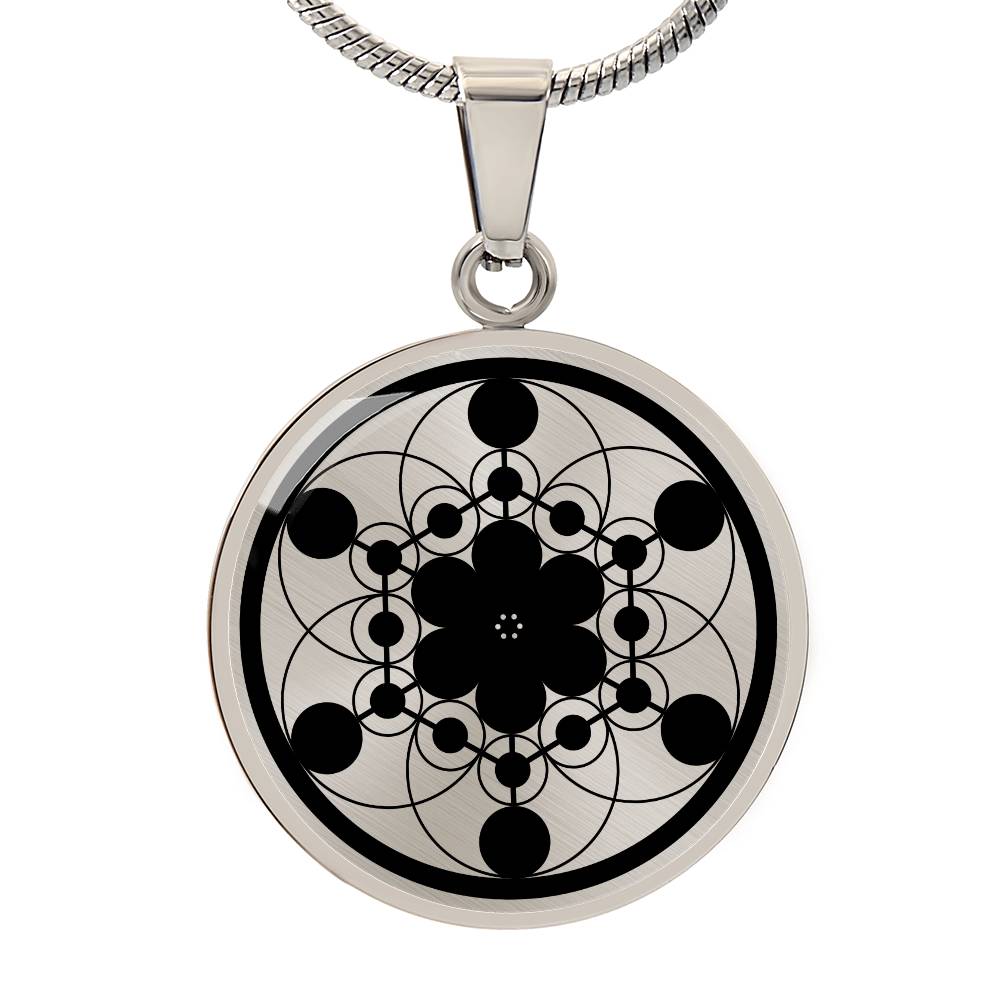 Crop Circle Pendant and Luxury Necklace - Marlborough 2