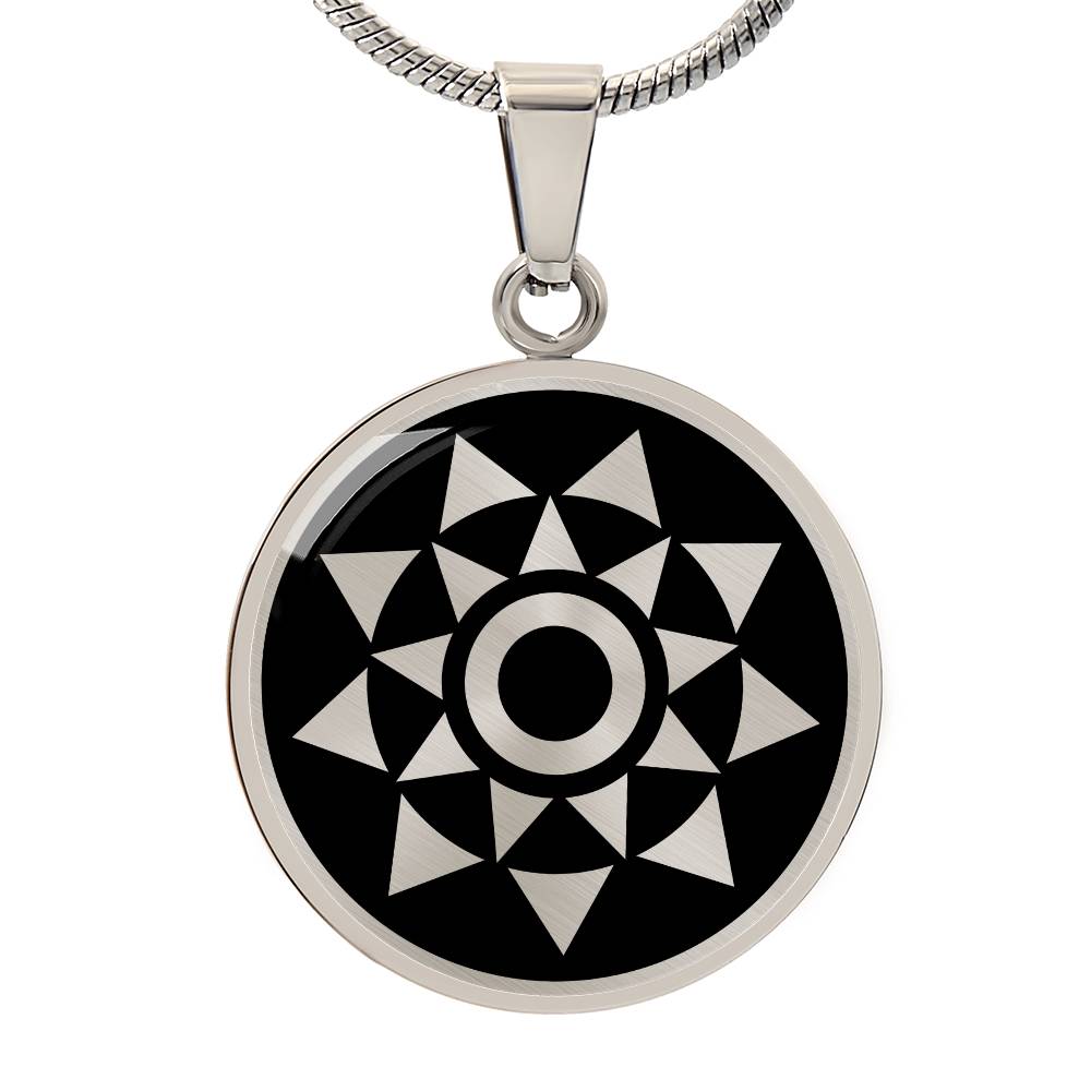 Crop Circle Pendant and Luxury Necklace - Oberschleißheim